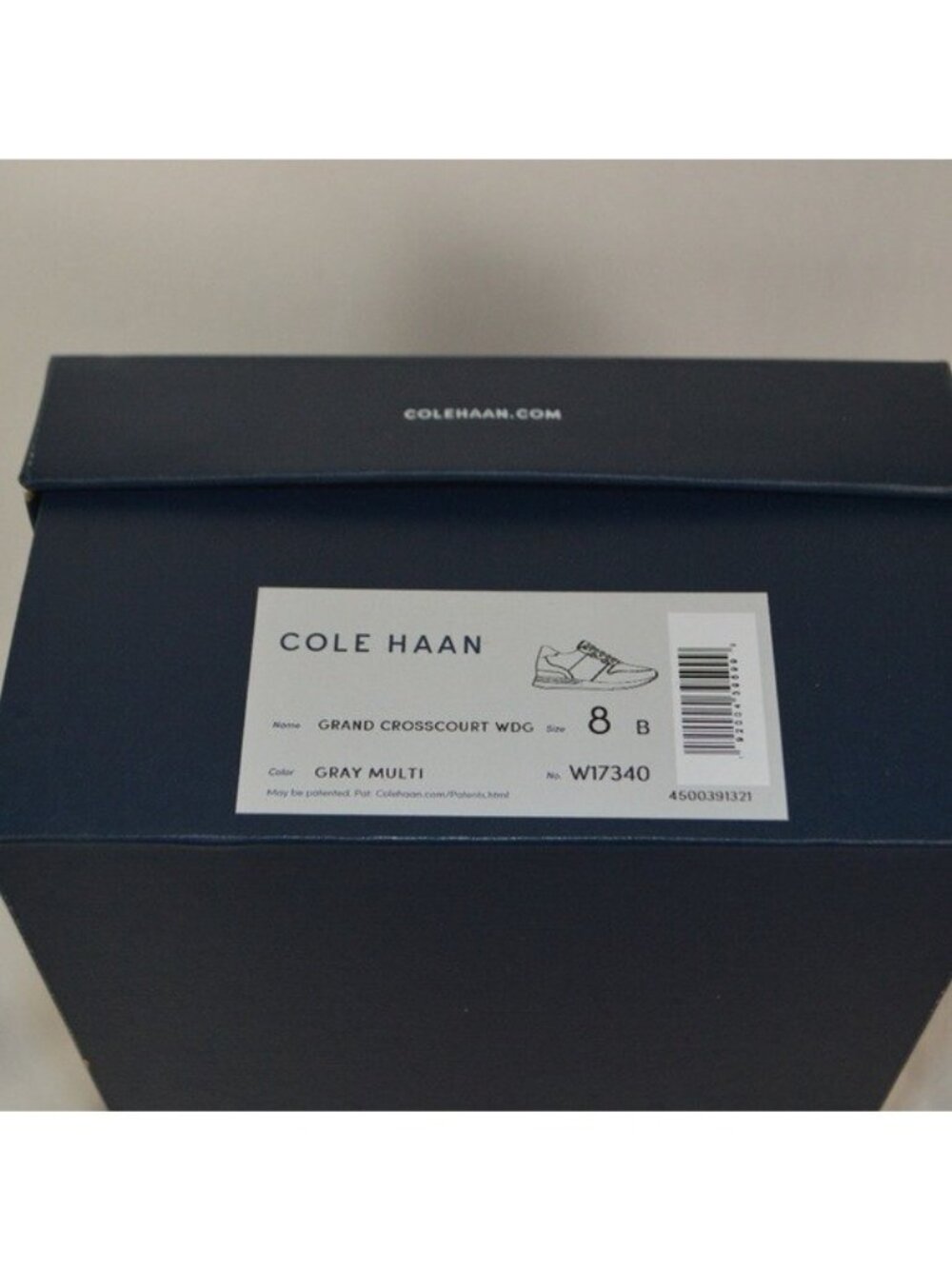 Womens Cole Haan Gray + Silver Accents Grand Crosscourt Sneakers / Shoes 8 NIB - Picture 5 of 6
